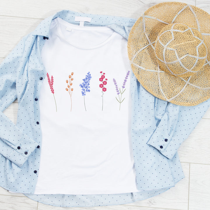 Flower Graphic t-shirt for women Beautiful Flowers Garden Shirt gift for her