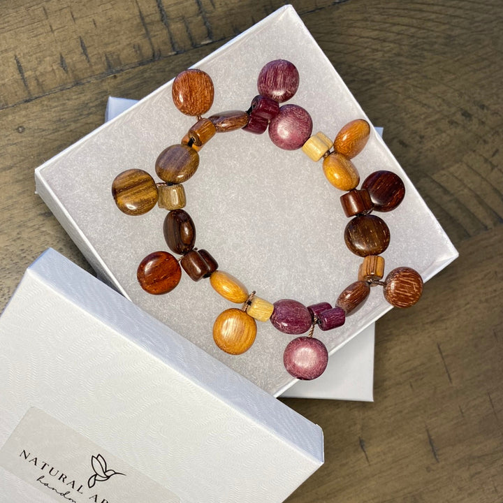 wood bracelet in gift box