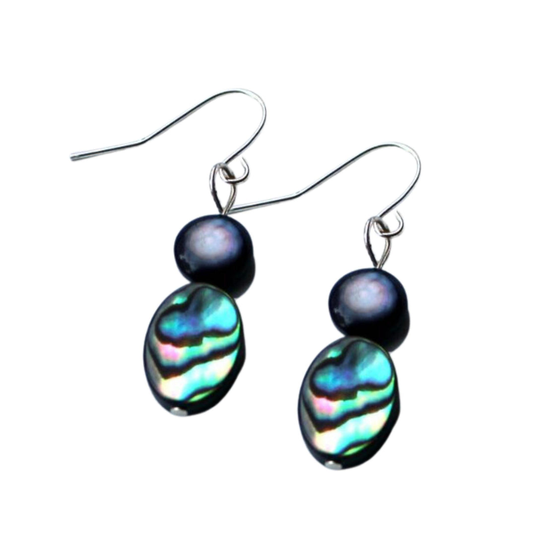 abalone earrings handmade