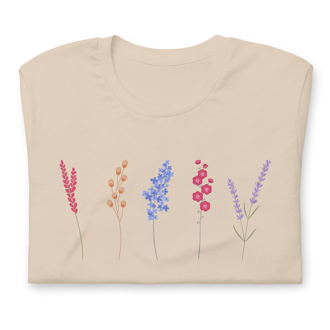 Flower Graphic t-shirt for women Beautiful Flowers Garden Shirt gift for her