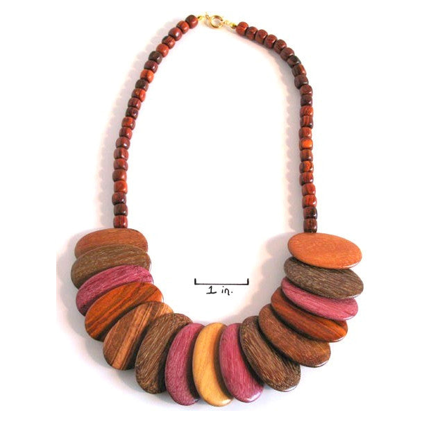 wood necklace