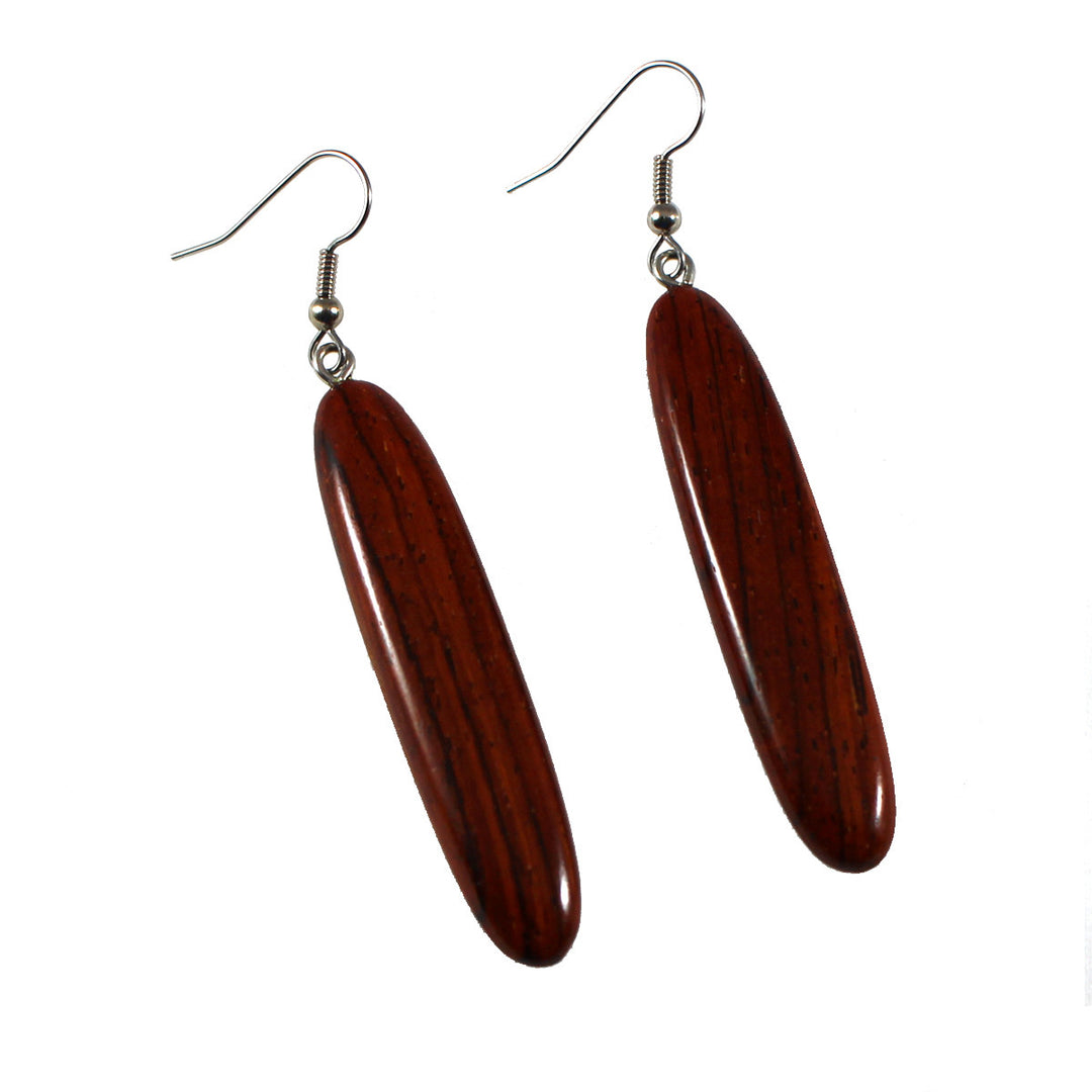 Rosewood Long Drop Earrings - Padua