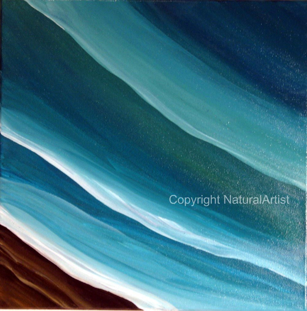 Blue Green Sea Original Painting