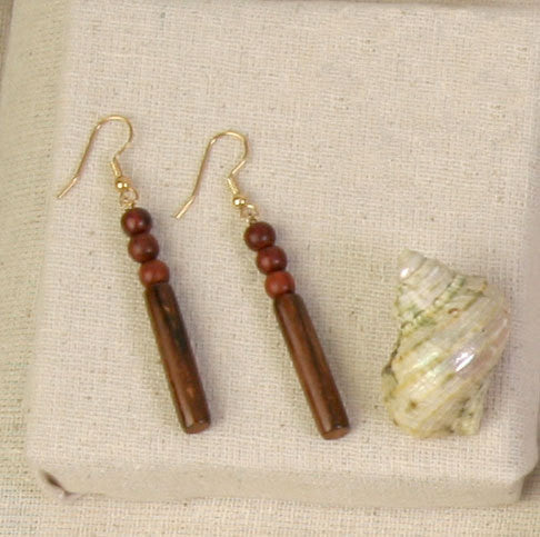 wood earrings