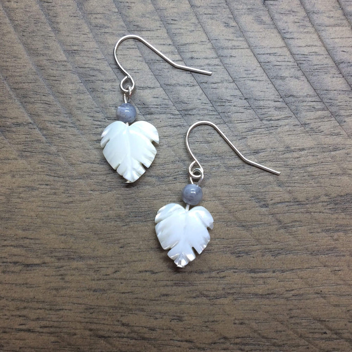 shell earrings, mother of pearl earrings