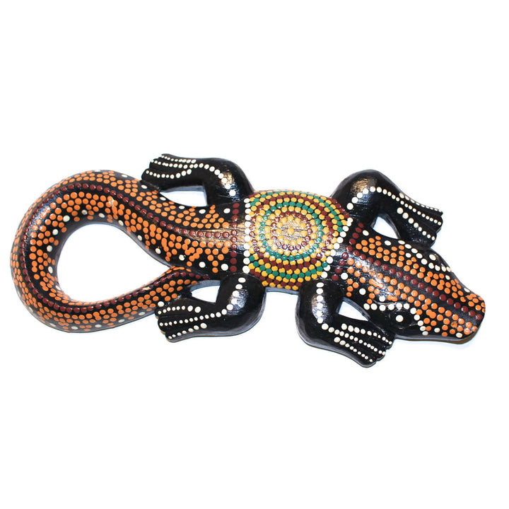 Bali Painted Wood Lizard - Jaman