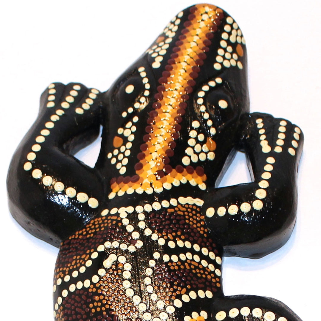 Bali Painted Wood Lizard - Rio