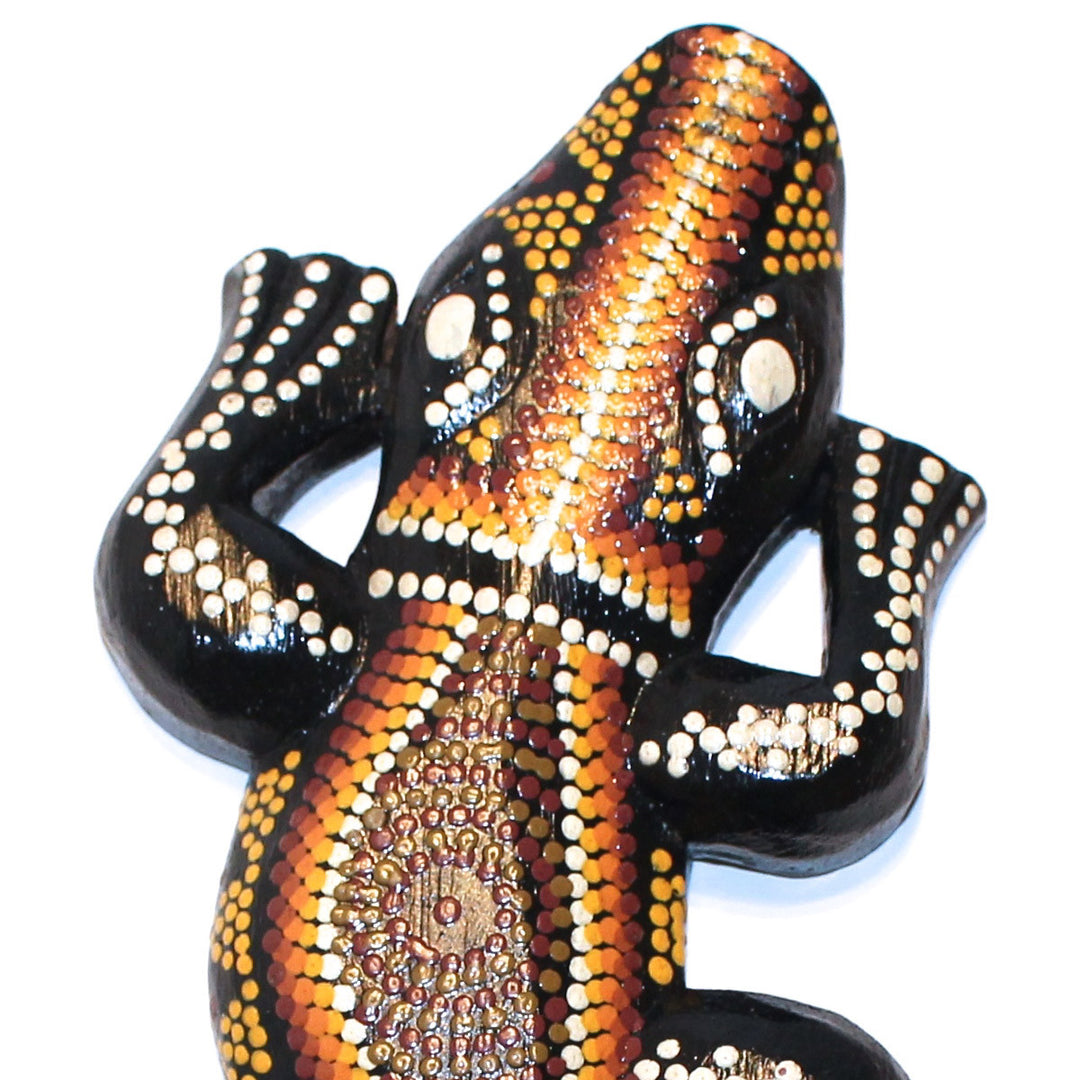 Bali Painted Wood Lizard - Lago