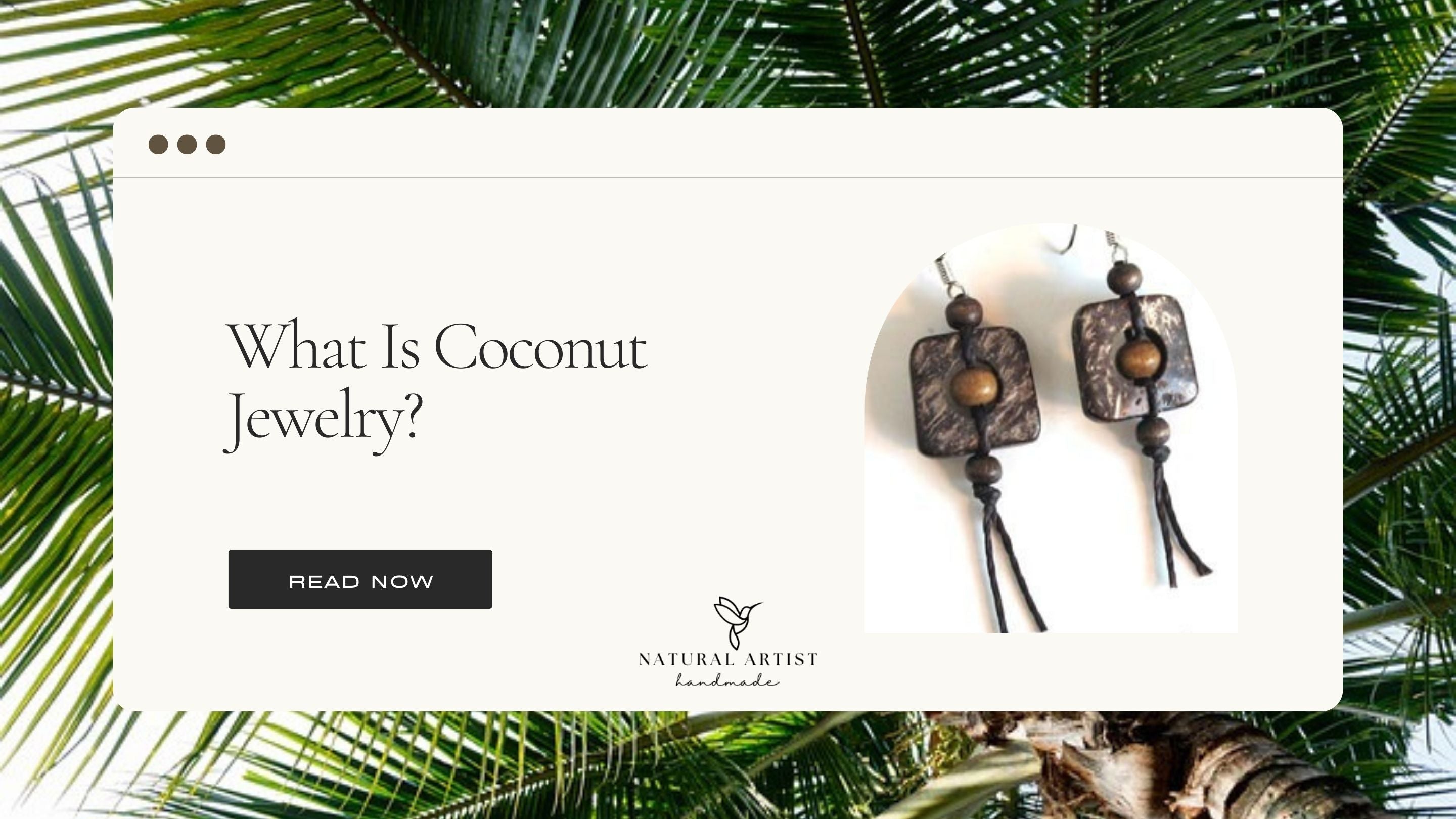 What Is Coconut Jewelry Handmade Fair Trade Jewelry Natural Artist