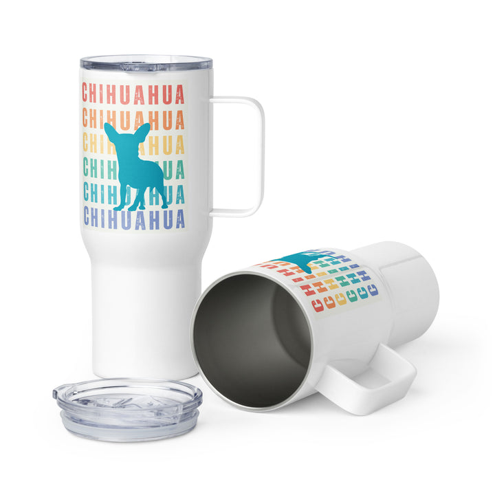 chihuahua travel mug with handle