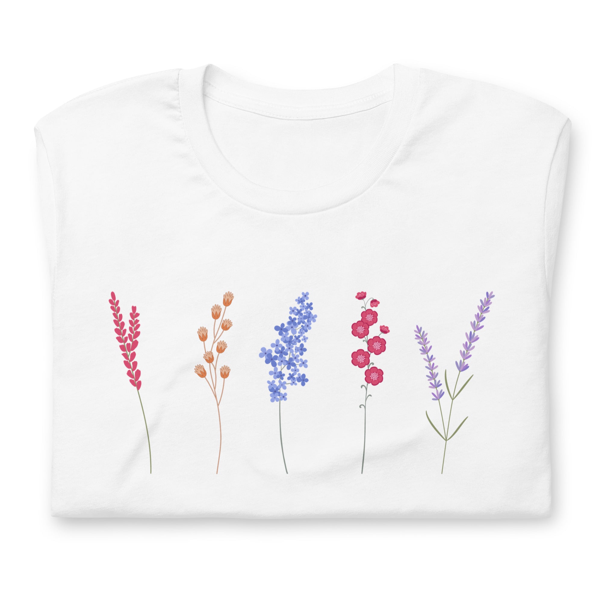 Flower Shirt For Women - Graphic T-Shirt - Floral Garden Shirt