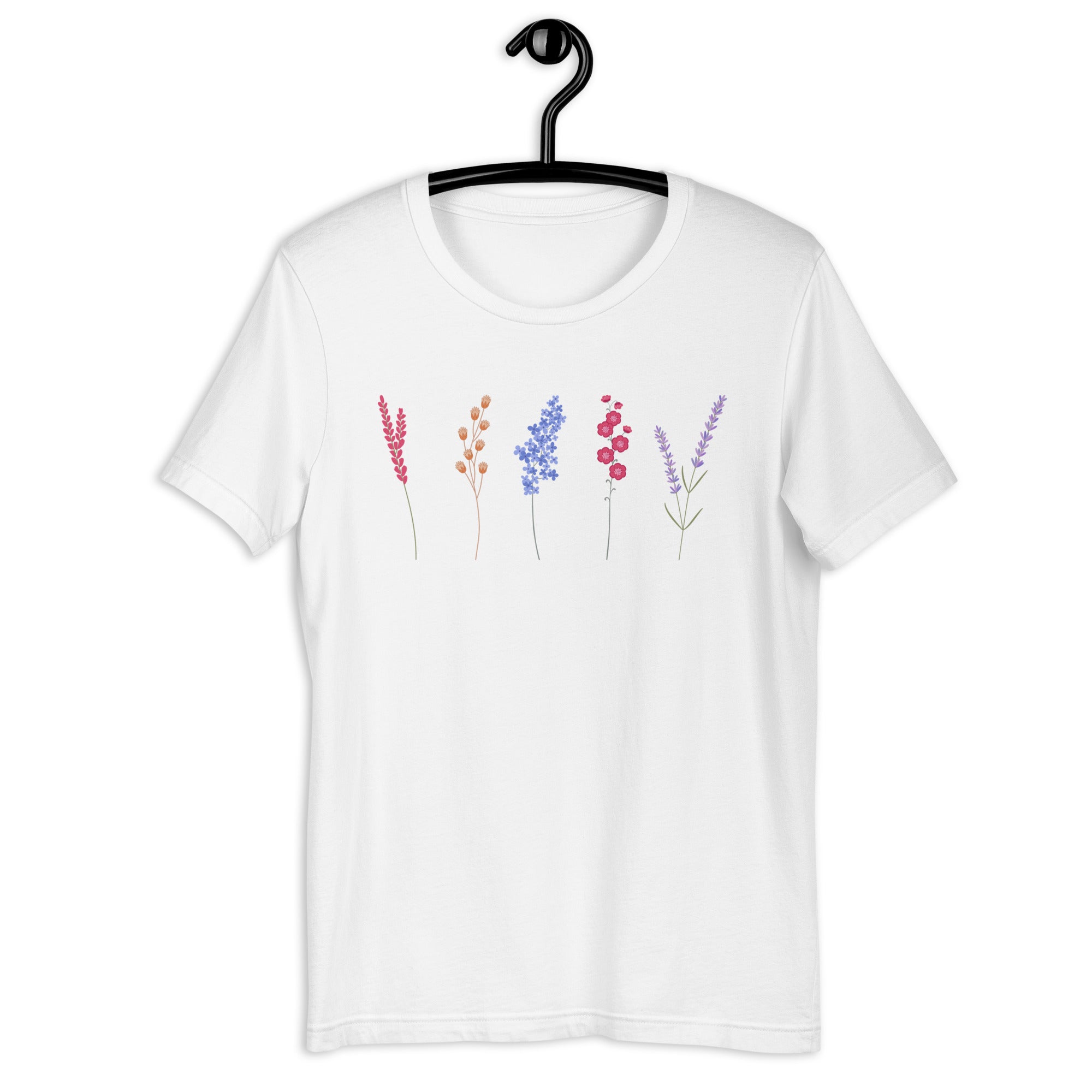 Flower Shirt For Women - Graphic T-Shirt - Floral Garden Shirt