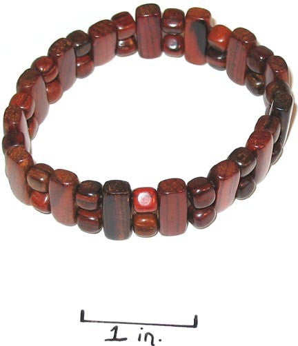 wood bracelet made with natural rosewood fron Costa Rica