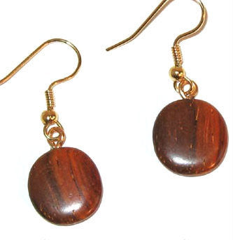 wood earrings, drop earrings