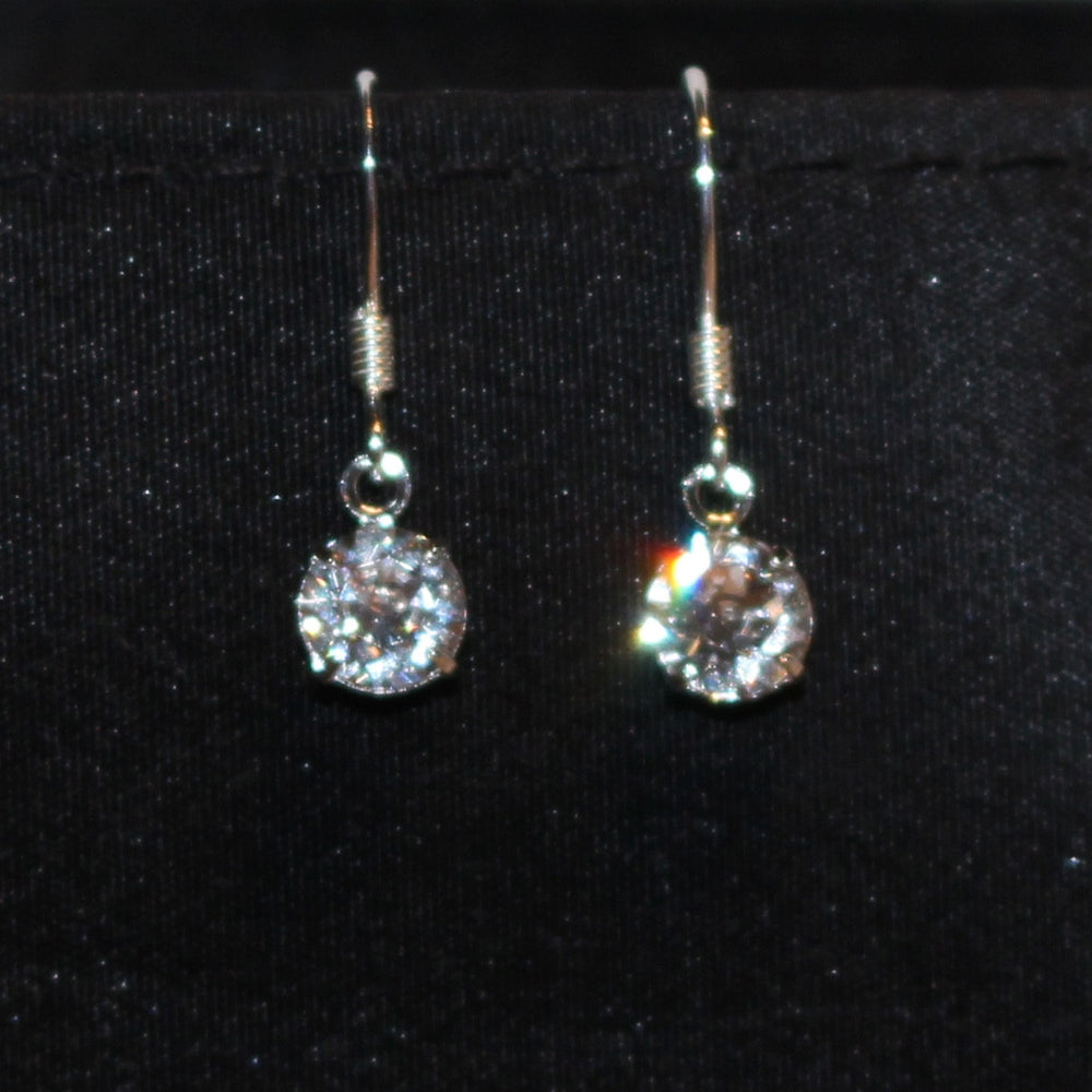 sparkly crystal earrings