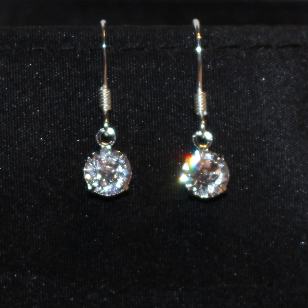 sparkly crystal earrings