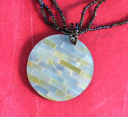 Tile Shell Beaded Necklace