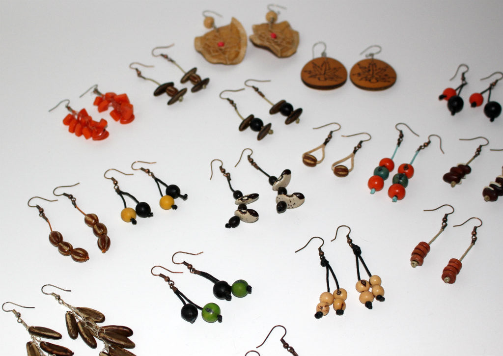 Light Bulk Wholesale Rain Forest Seed Dangle Earrings