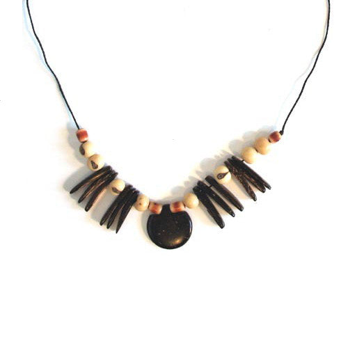 Coconut and Tagua Seed Necklace