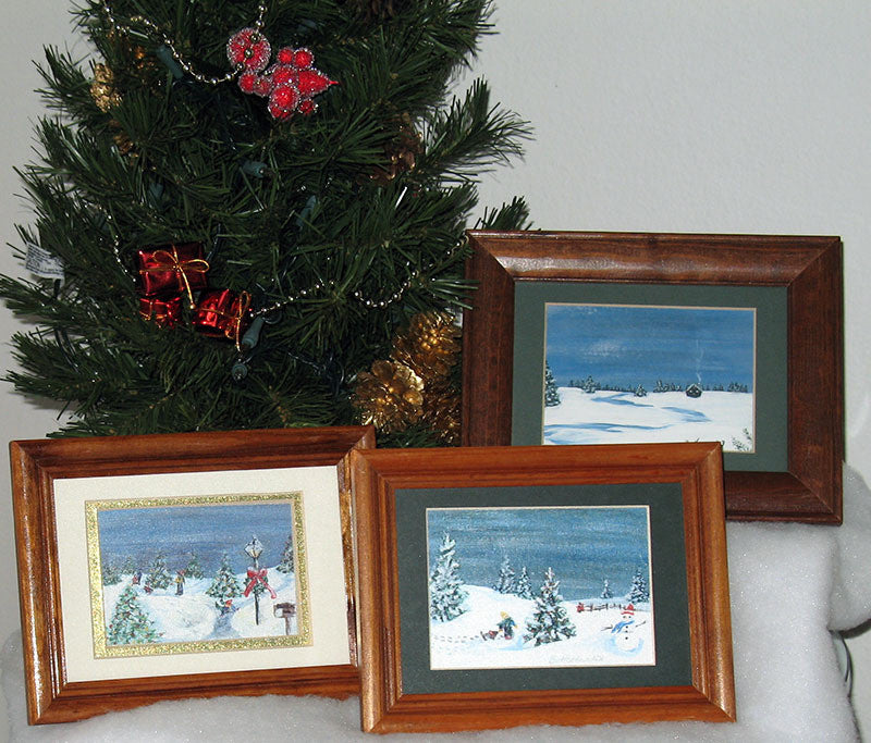 Winter Miniature Print - Winter Moose